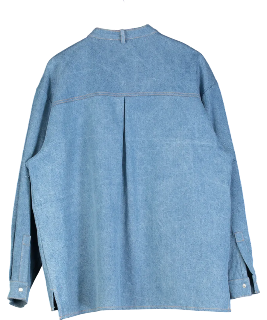 Sister Jane Blue Lincoln Denim Bow Shirt UK M