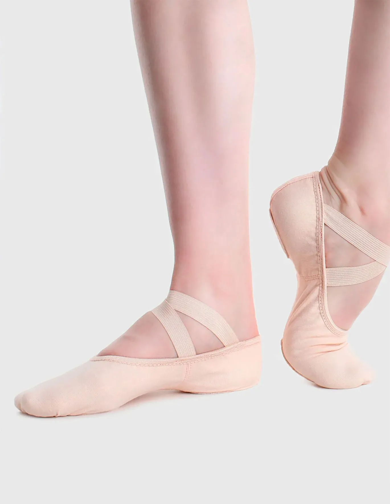So Danca Pink Canvas Split Sole Ballet Shoe SD16