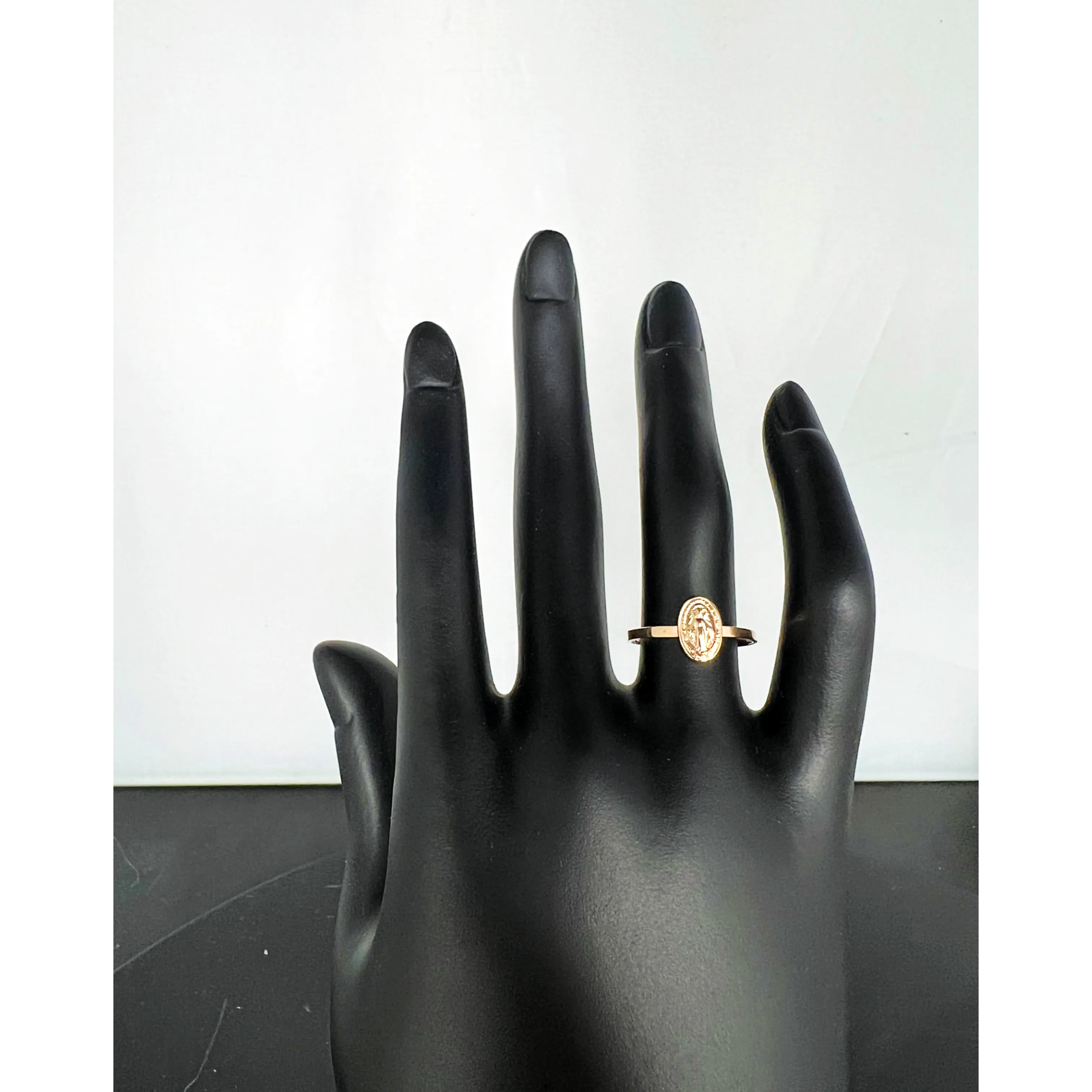 SOLID 14K YELLOW GOLD MIRACULOUS RING