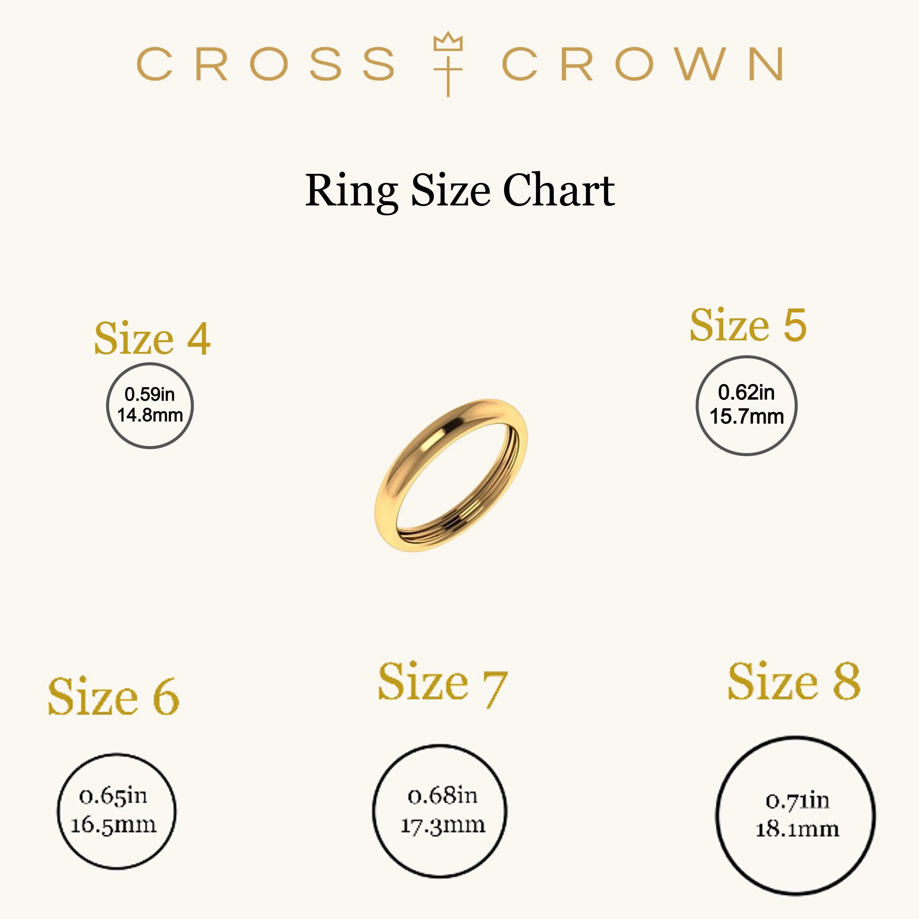 SOLID 14K YELLOW GOLD MIRACULOUS RING