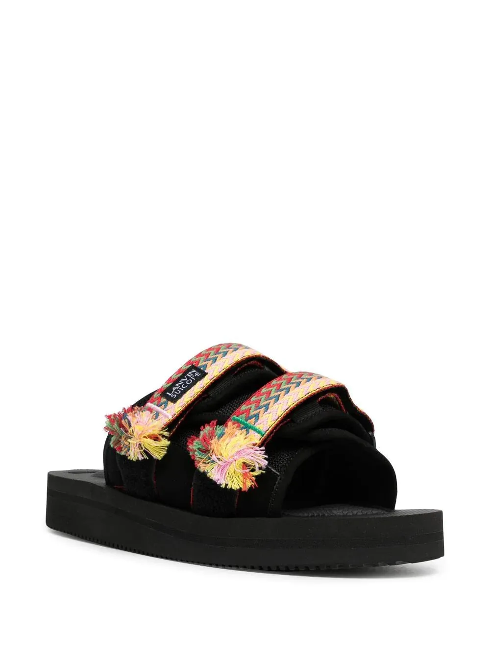 Suicoke x Lanvin Curb Woven-Strap Sandals