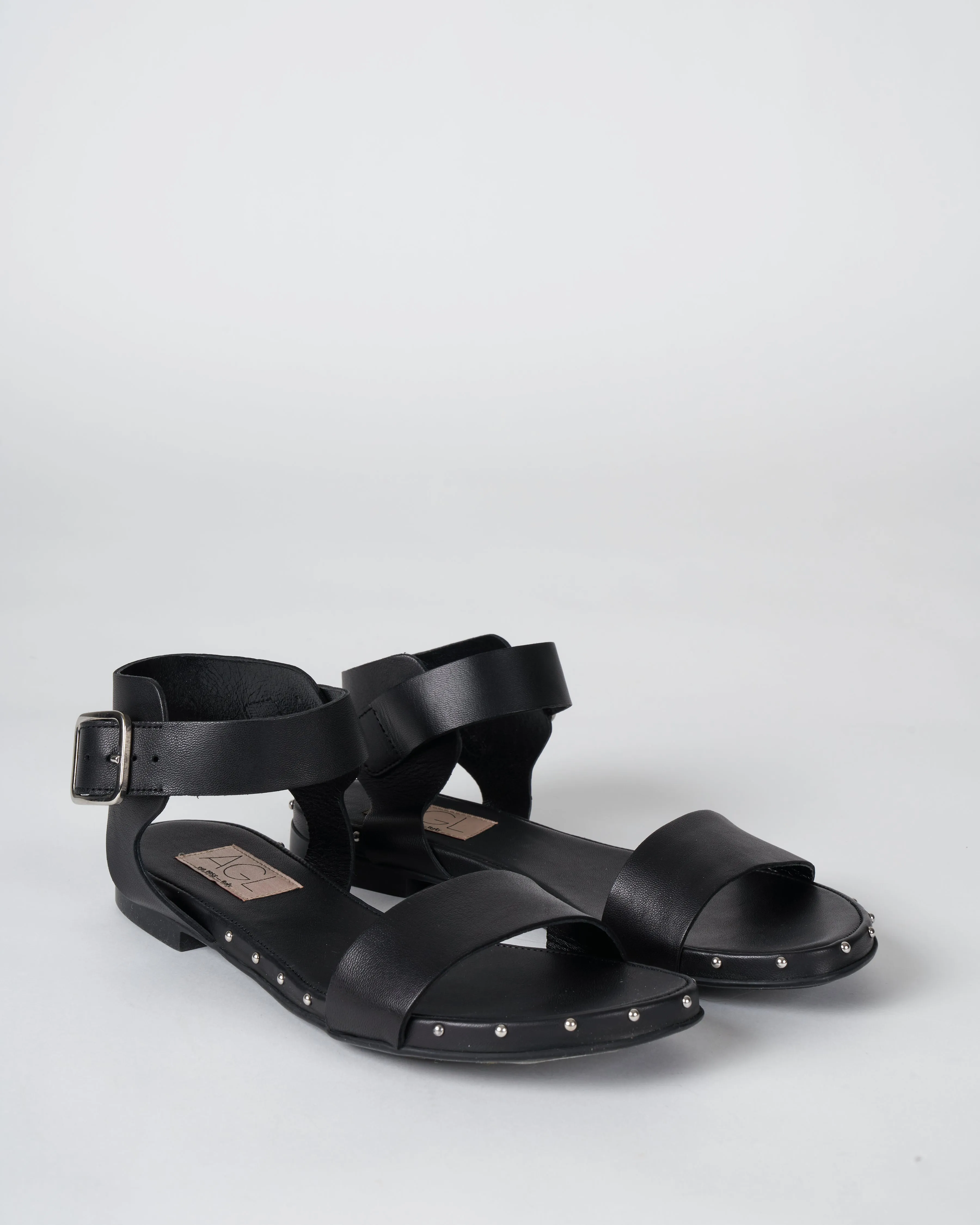 sveva sandal - nero silver