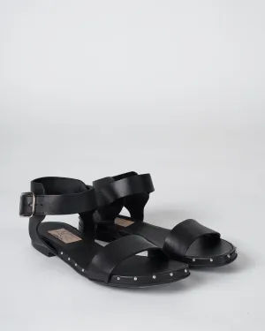 sveva sandal - nero silver