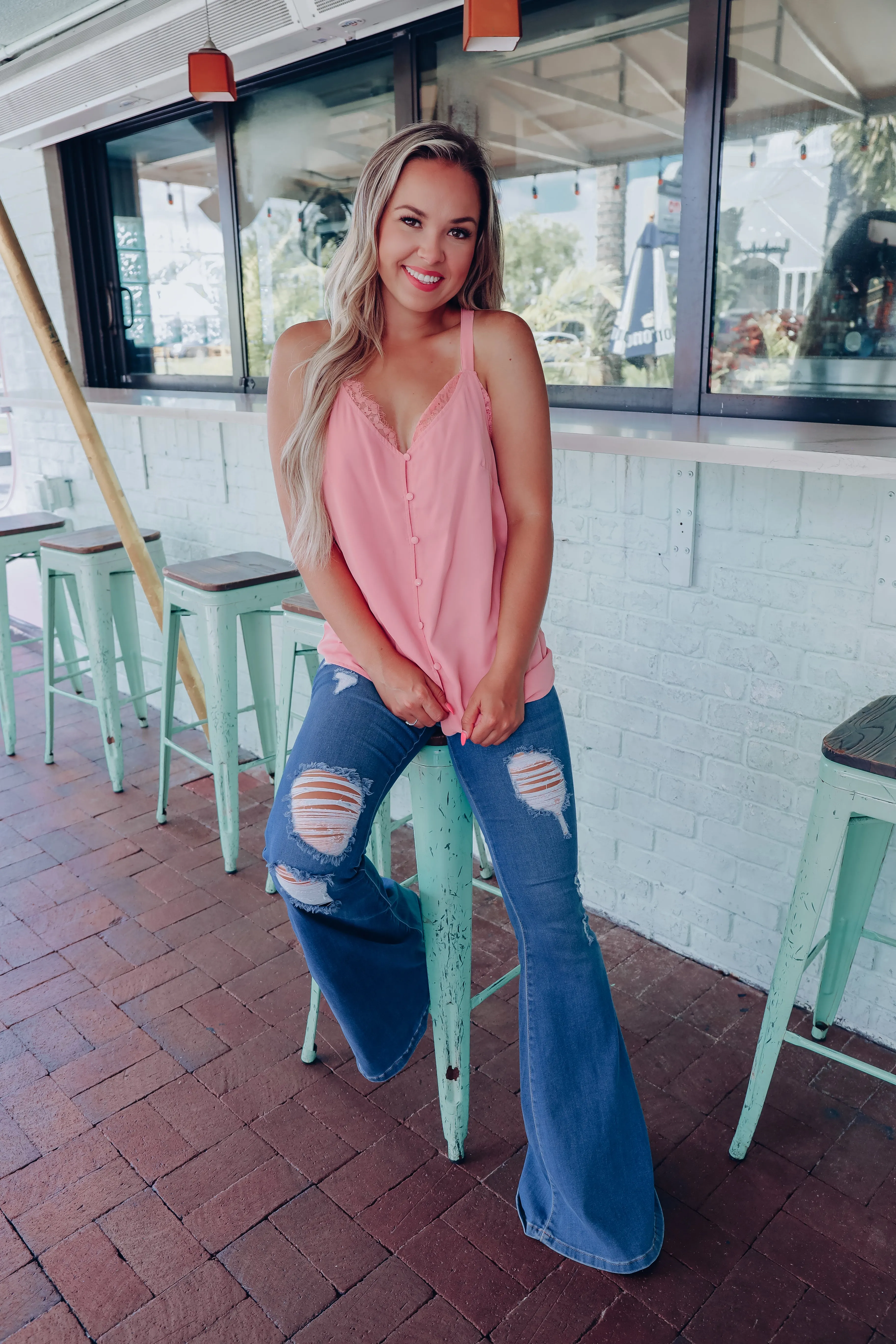 Sweet Nothings Racer Back Top - Pink