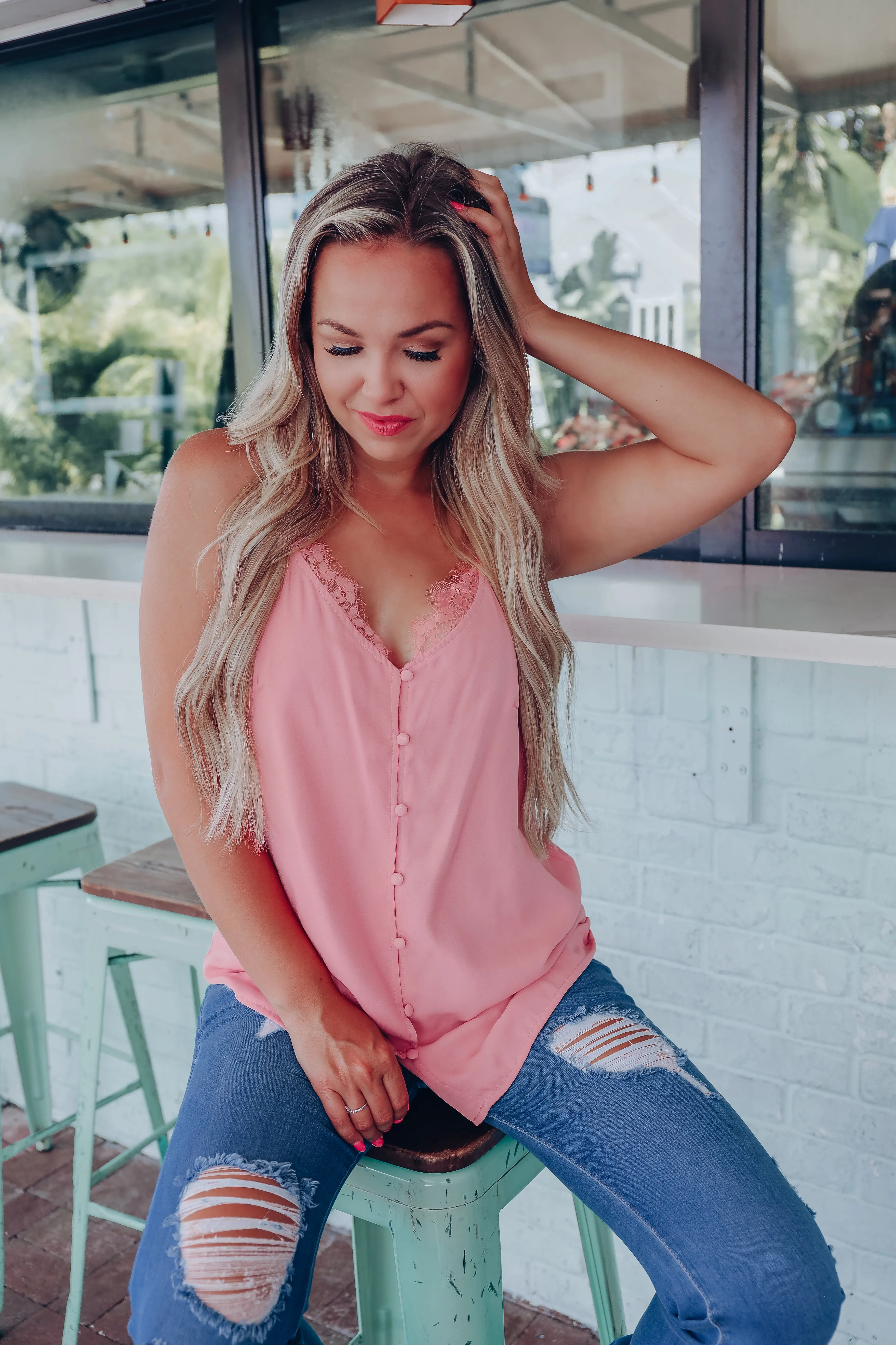 Sweet Nothings Racer Back Top - Pink