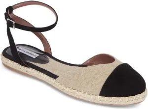 Tabitha Simmons Seville Natural Linen/Black