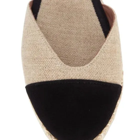 Tabitha Simmons Seville Natural Linen/Black