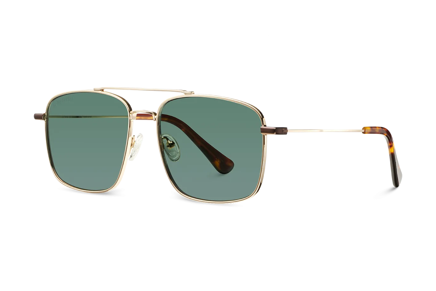 Taj Mahal / Tortoise & Gold Color   Dark Green Lens