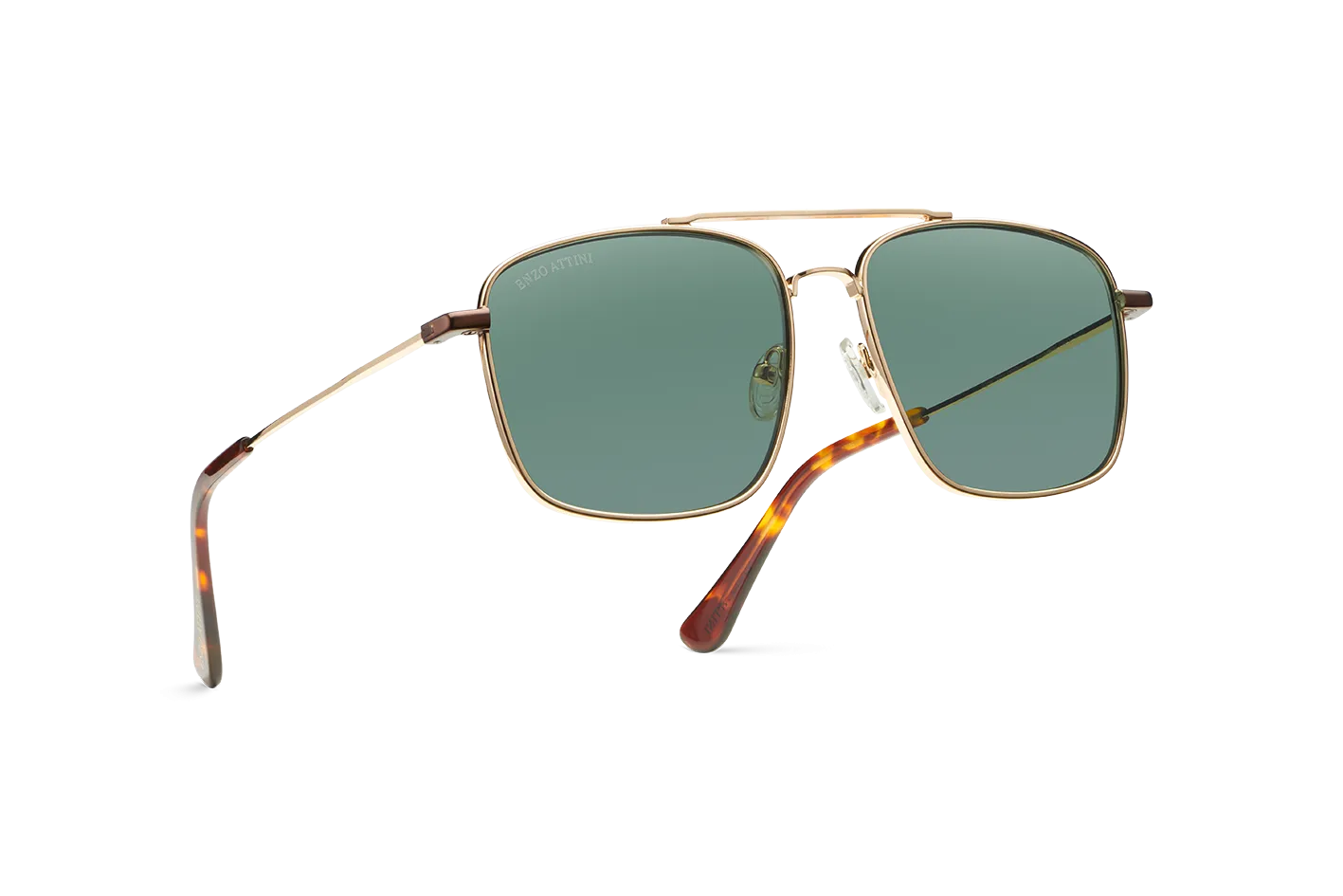 Taj Mahal / Tortoise & Gold Color   Dark Green Lens