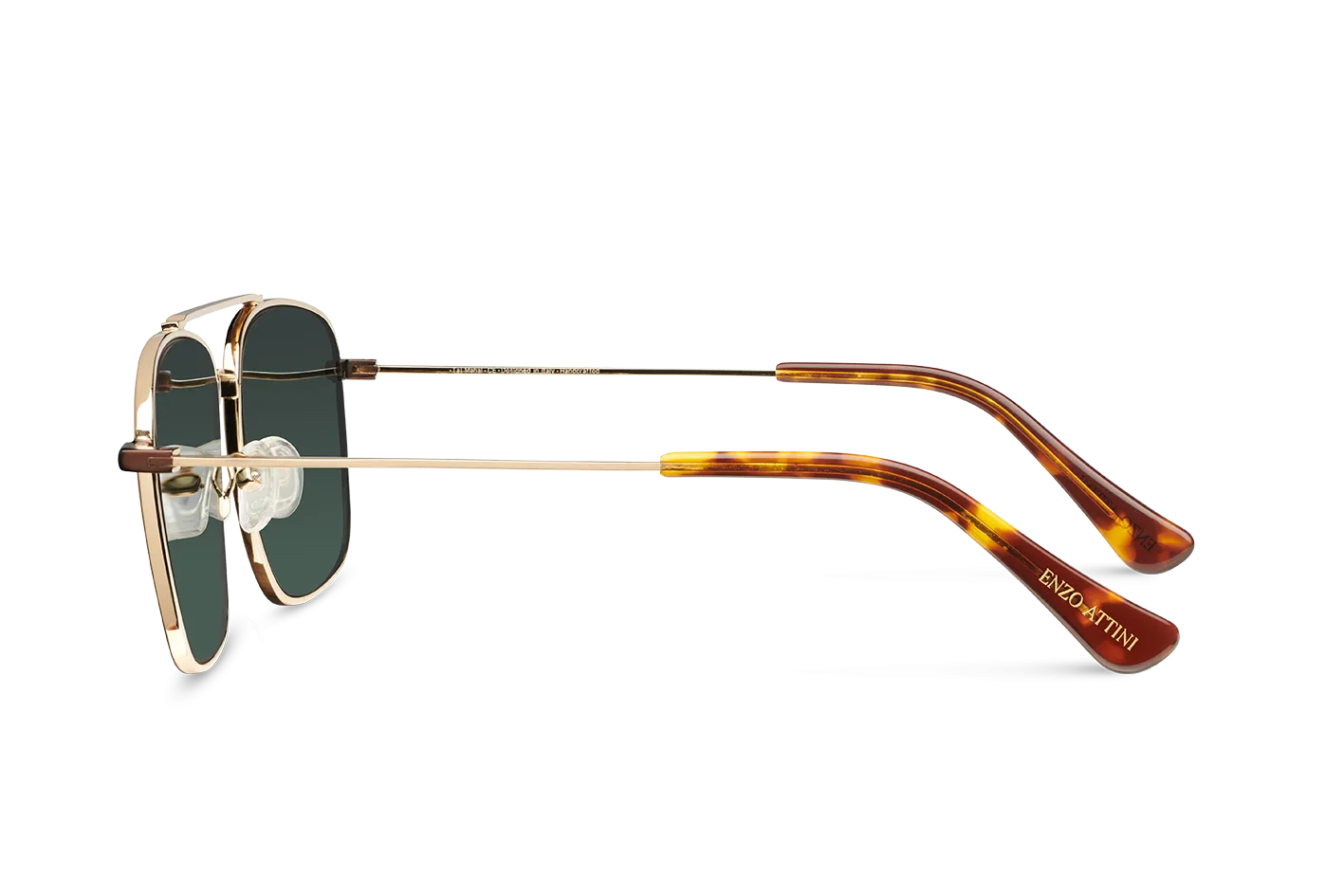 Taj Mahal / Tortoise & Gold Color   Dark Green Lens