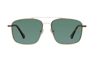 Taj Mahal / Tortoise & Gold Color   Dark Green Lens.