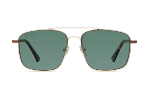 Taj Mahal / Tortoise & Gold Color   Dark Green Lens