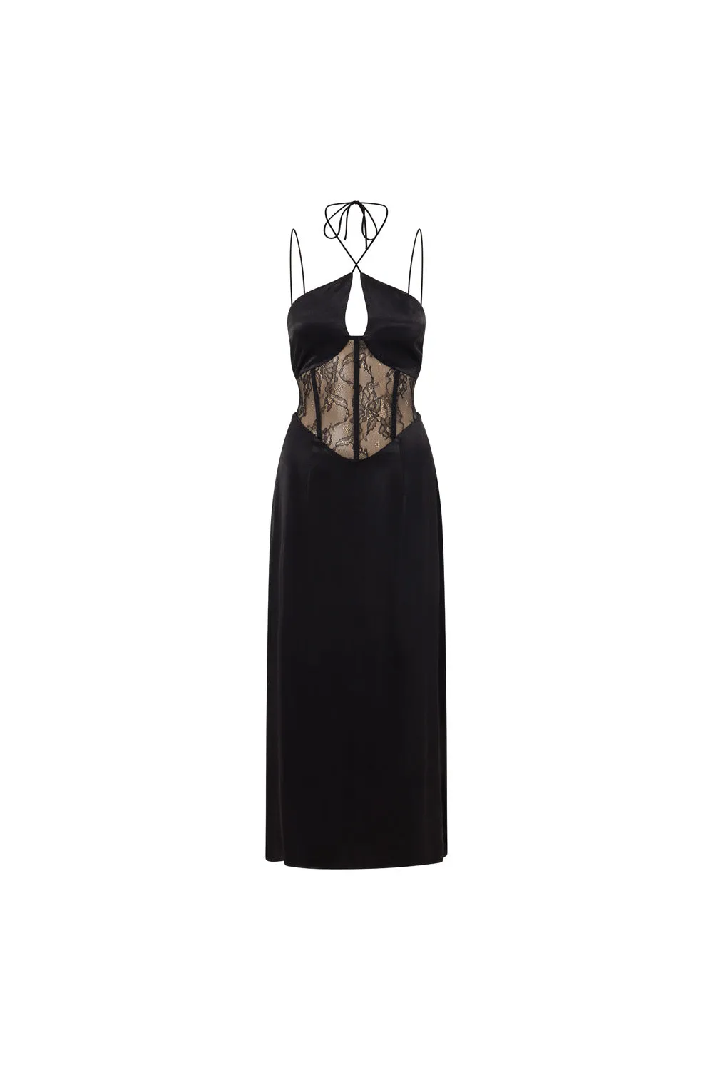 Teyah Midi Dress - Black