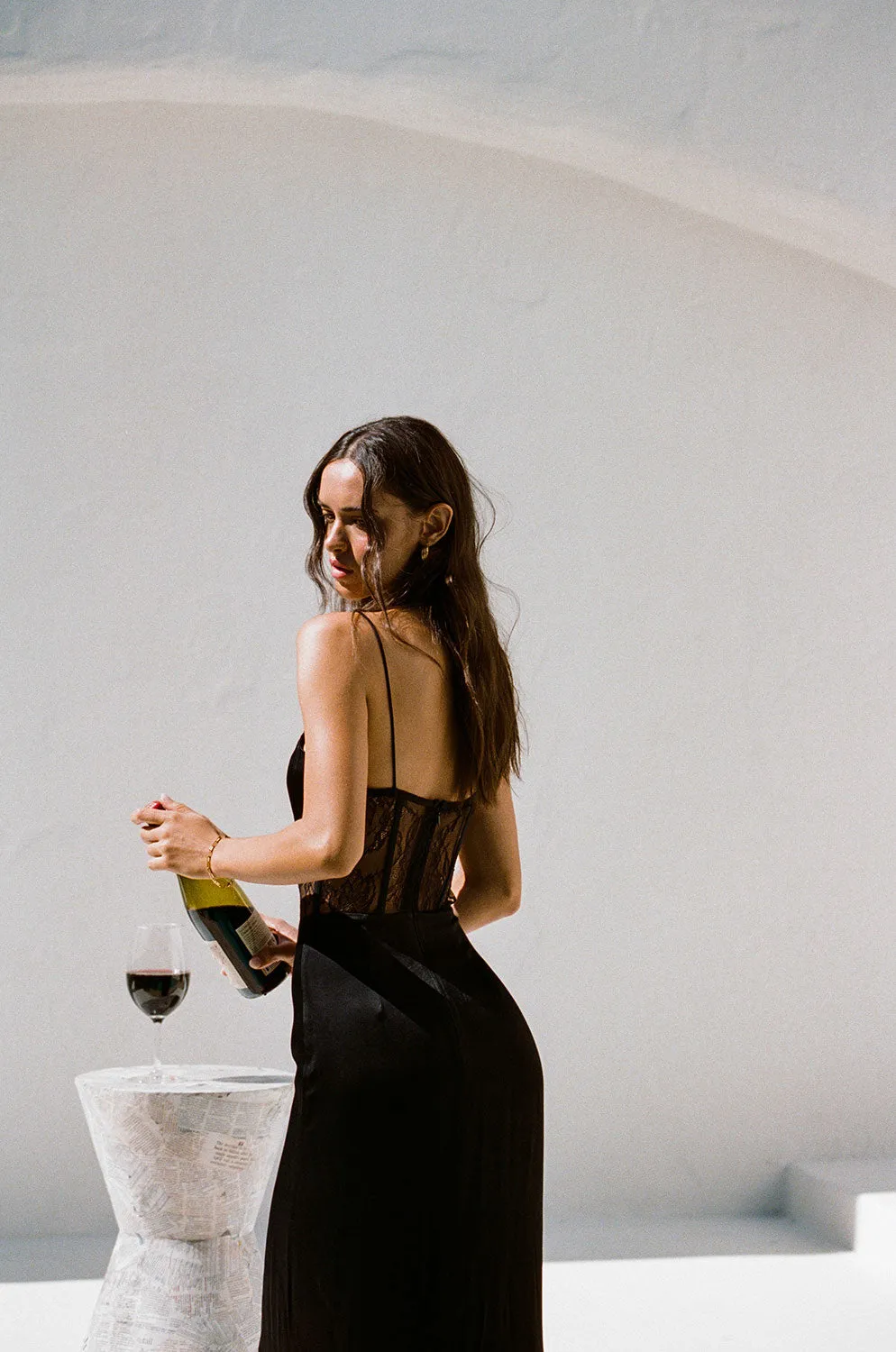 Teyah Midi Dress - Black