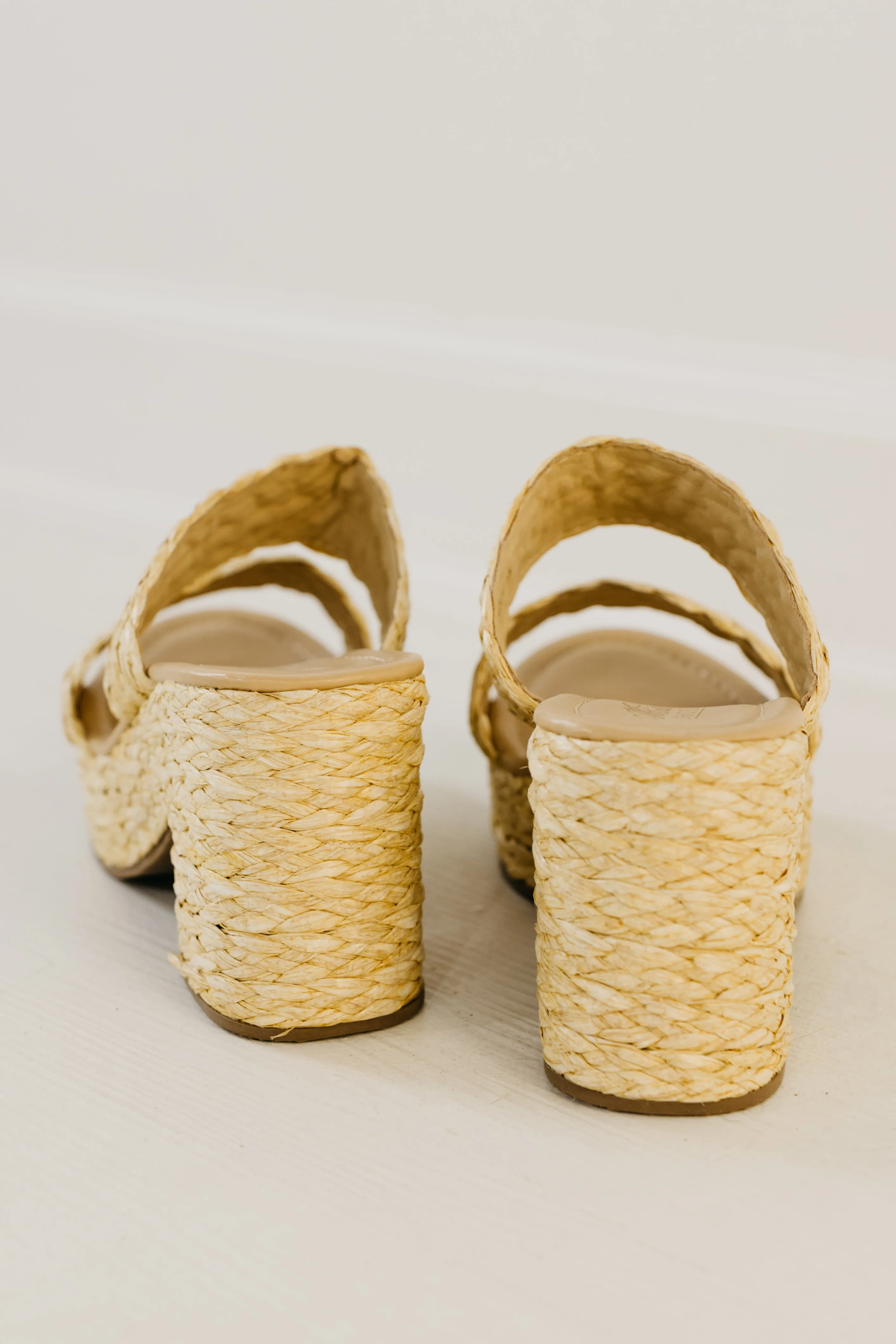 The Botana Rattan Heeled Wedge