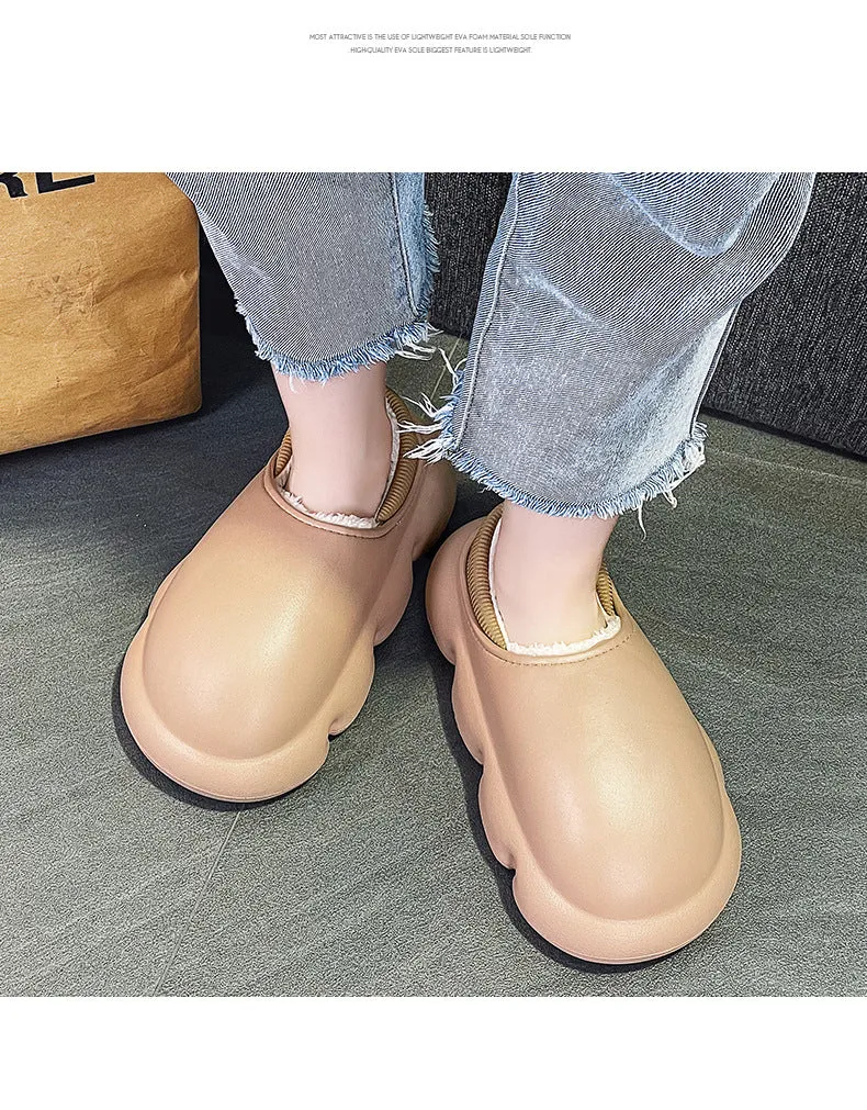 ToastySole | Winter Couple's Bread Cotton Shoes Platform Plus Waterproof Velvet Shoes