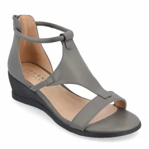 TRAYLE Women's Ankle Strap Wedge Heel Sandals