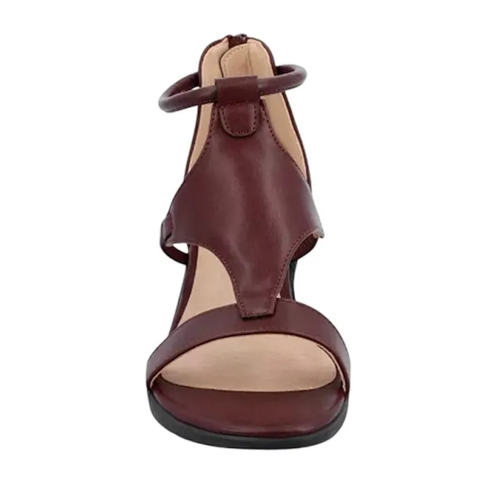 TRAYLE Women's Ankle Strap Wedge Heel Sandals