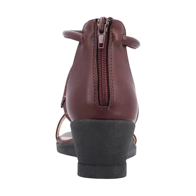 TRAYLE Women's Ankle Strap Wedge Heel Sandals