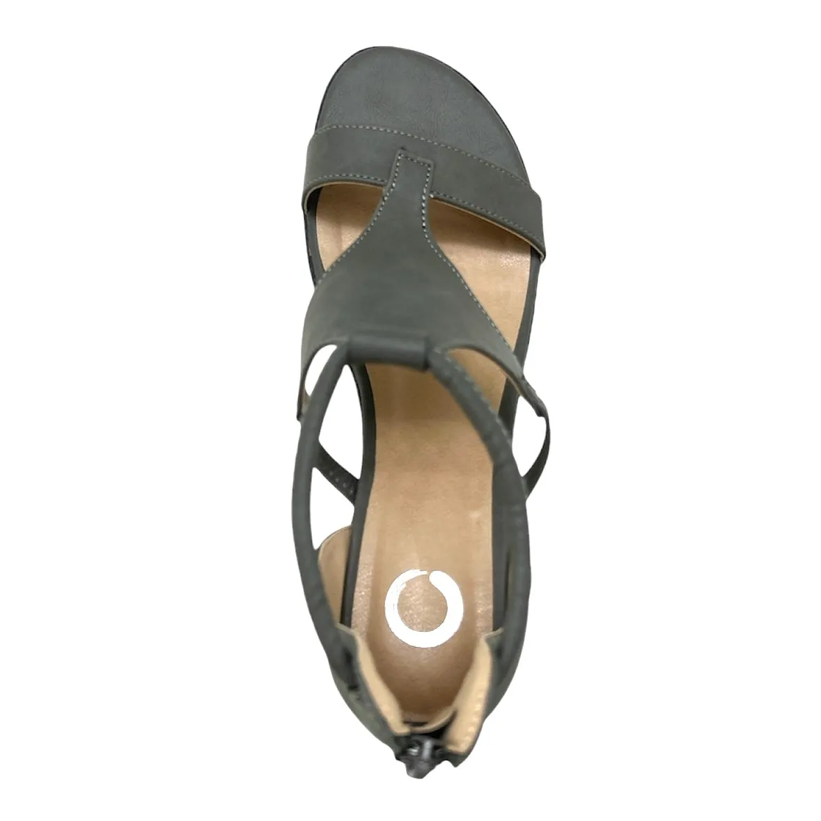 TRAYLE Women's Ankle Strap Wedge Heel Sandals