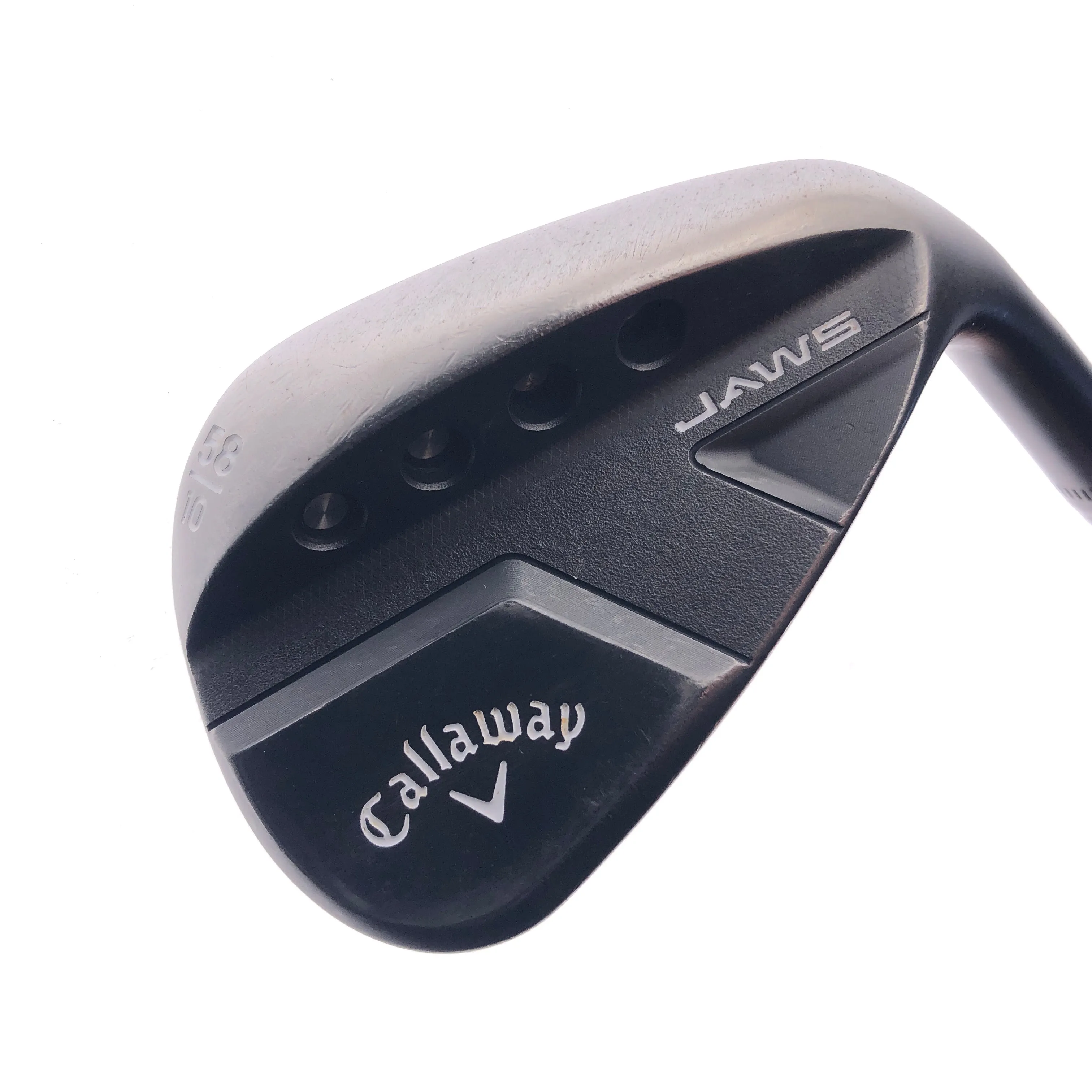 Used Callaway Callaway Jaws Full Toe Black Lob Wedge / 58.0 Degrees / Wedge Flex