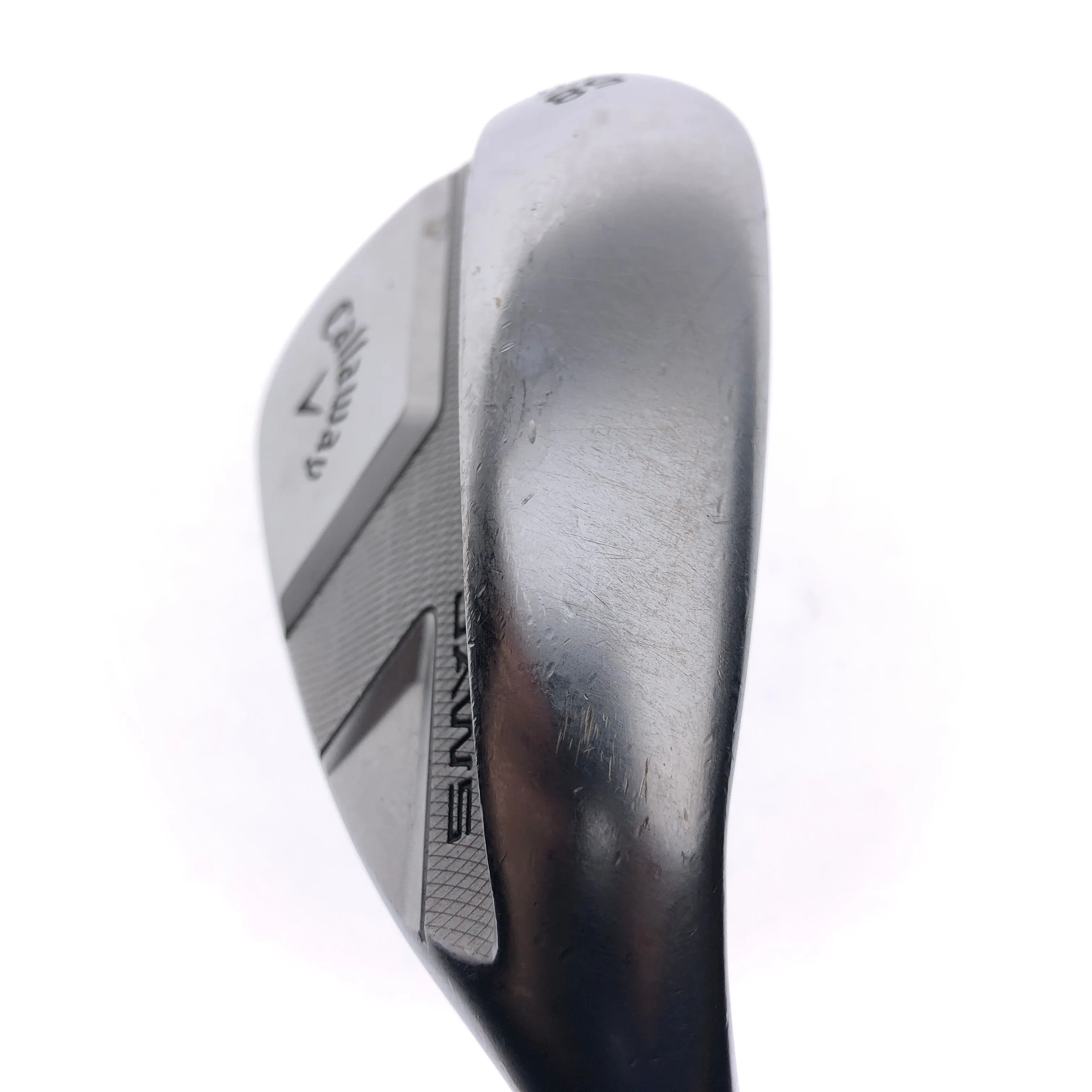 Used Callaway Jaws Full Toe Chrome Lob Wedge / 58.0 Degrees / Stiff Flex