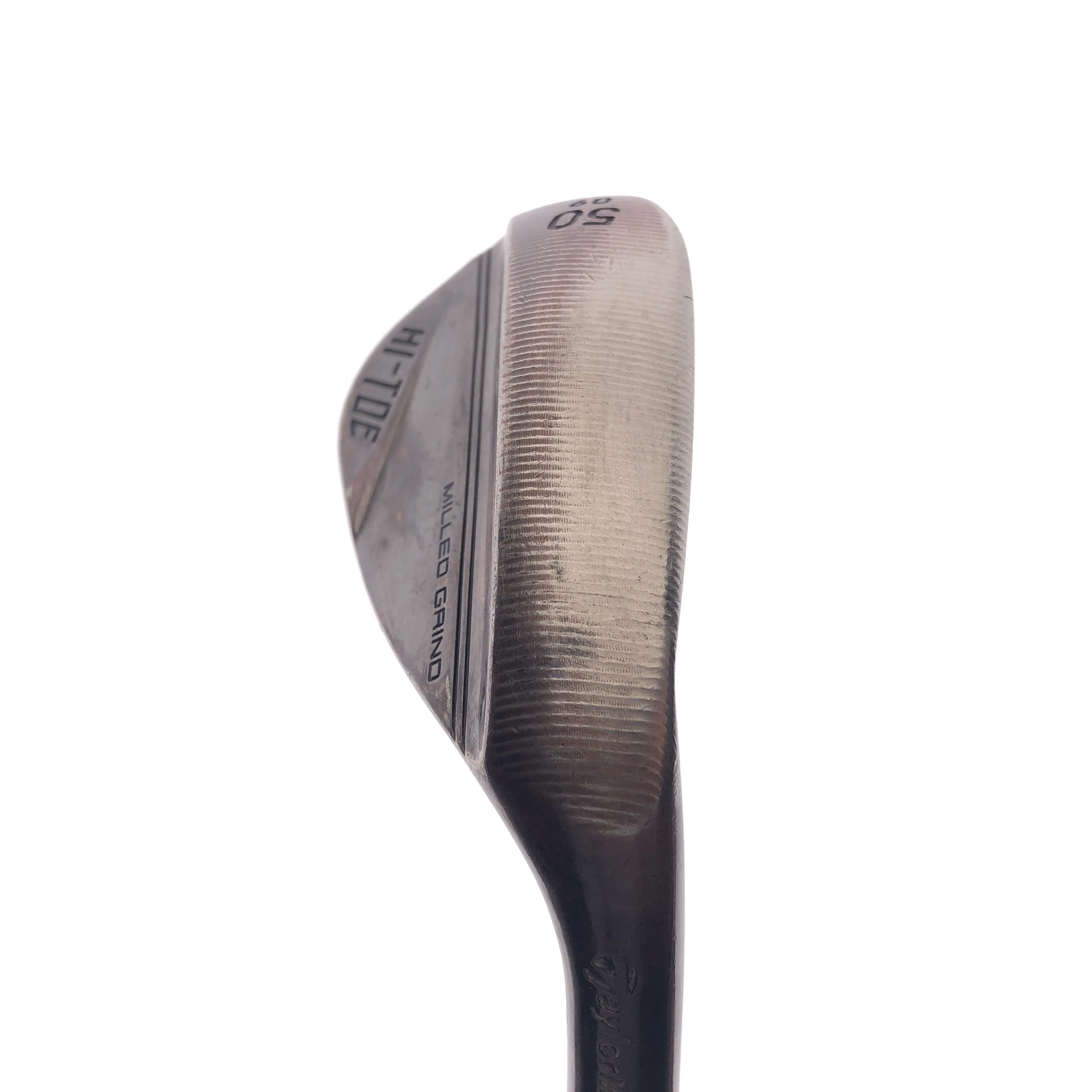 Used TaylorMade Milled Grind Hi-Toe 3 RAW Copper Gap Wedge / 50.0 / X-Stiff Flex