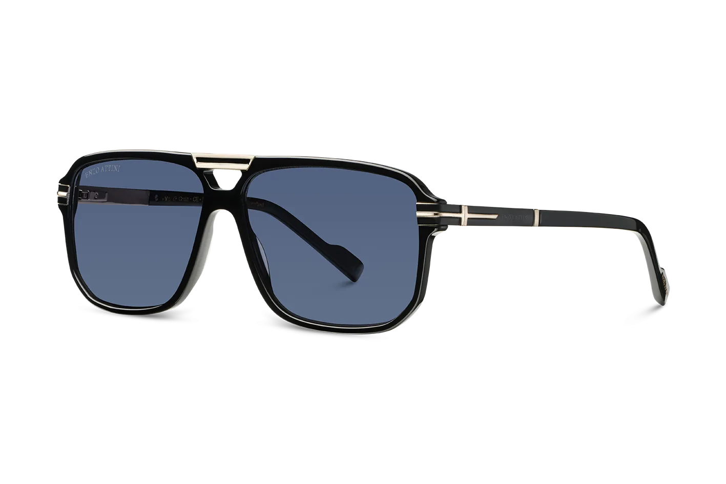 Val d'Orcia/ Black & Gold Color   Dark Black Lens.