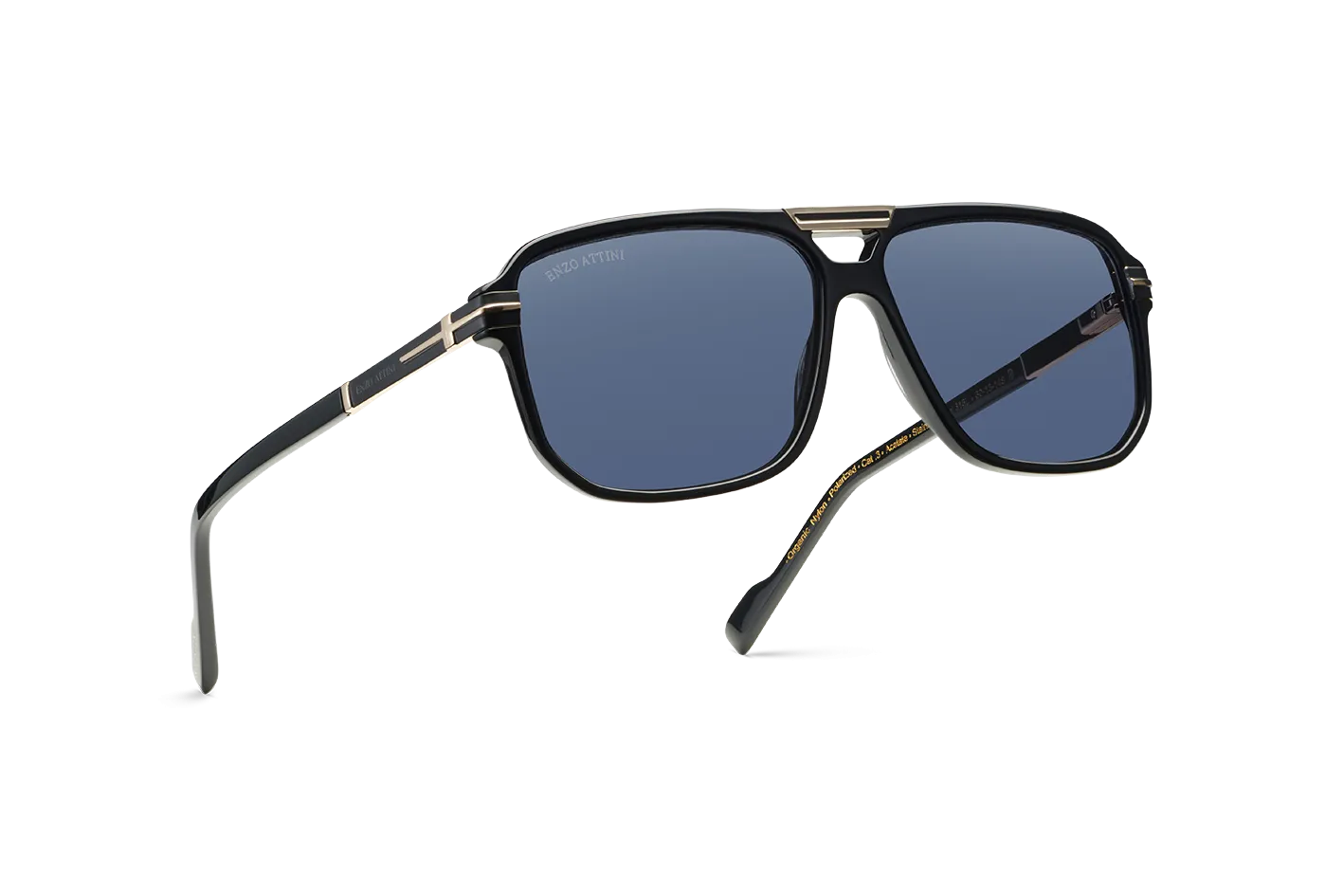Val d'Orcia/ Black & Gold Color   Dark Black Lens