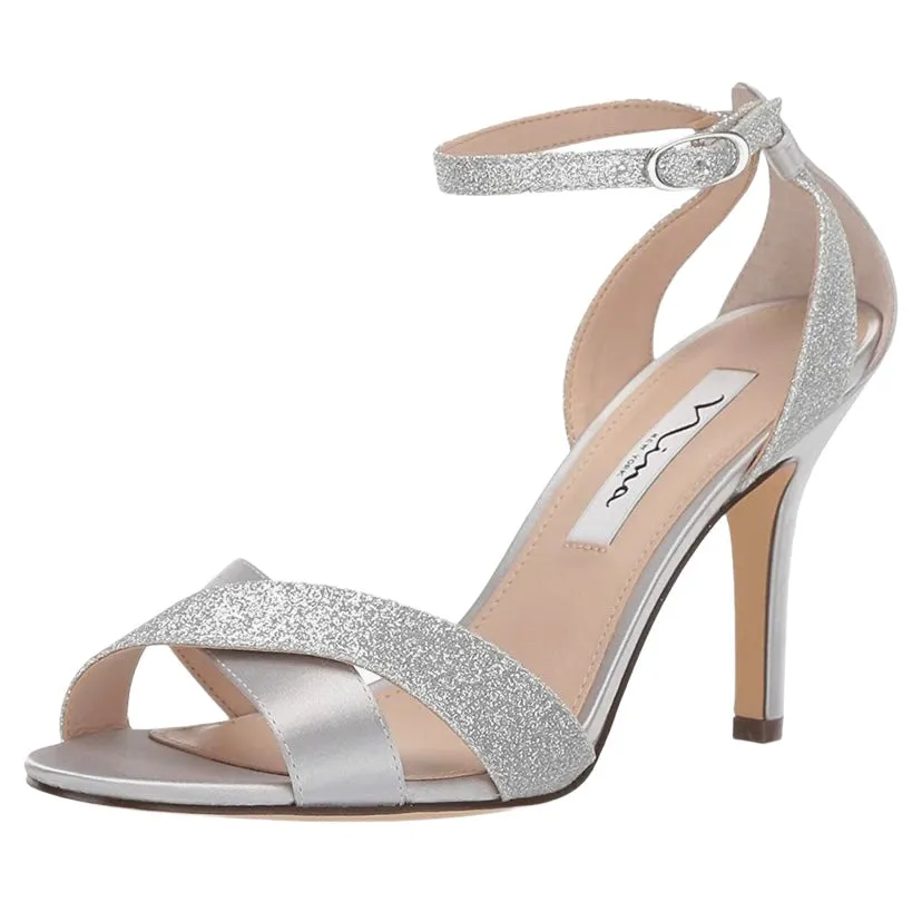 VENUS-YS Women's Crisscross Heel Dress Sandals