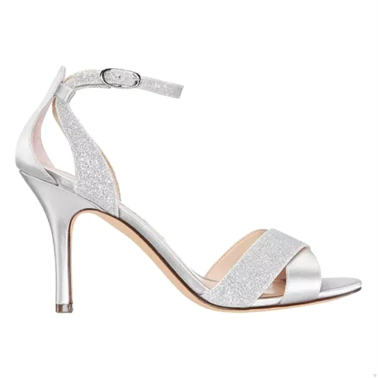 VENUS-YS Women's Crisscross Heel Dress Sandals