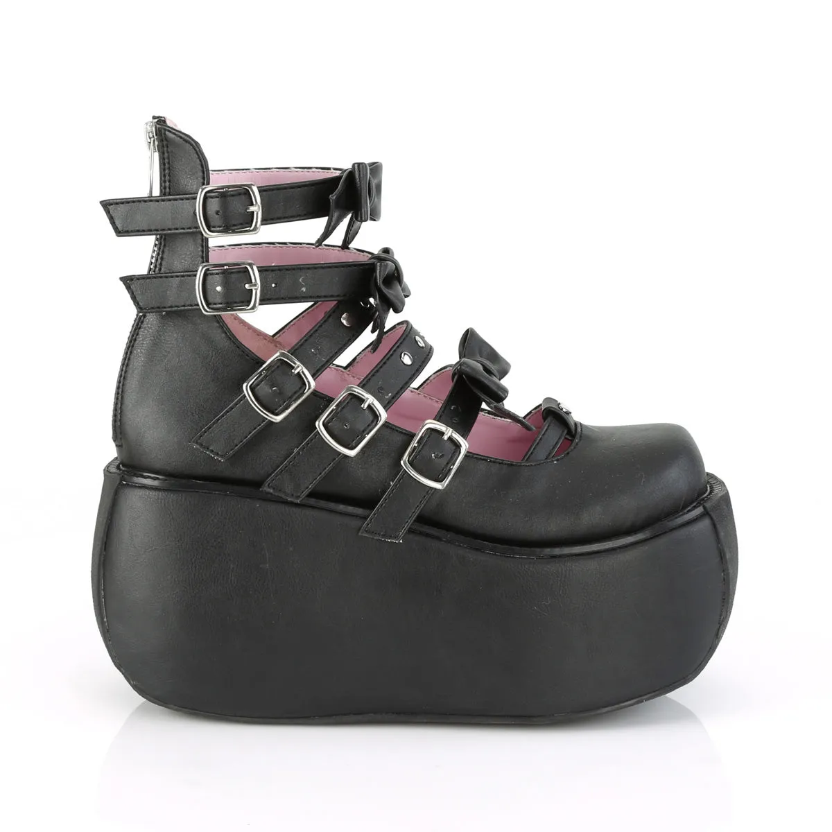 VIOLET-45  Black Vegan Leather