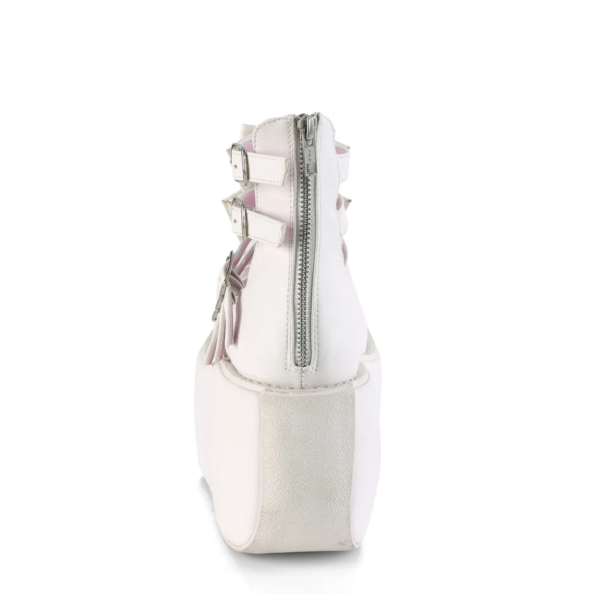VIOLET-45  White Vegan Leather