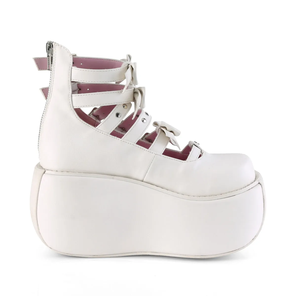 VIOLET-45  White Vegan Leather