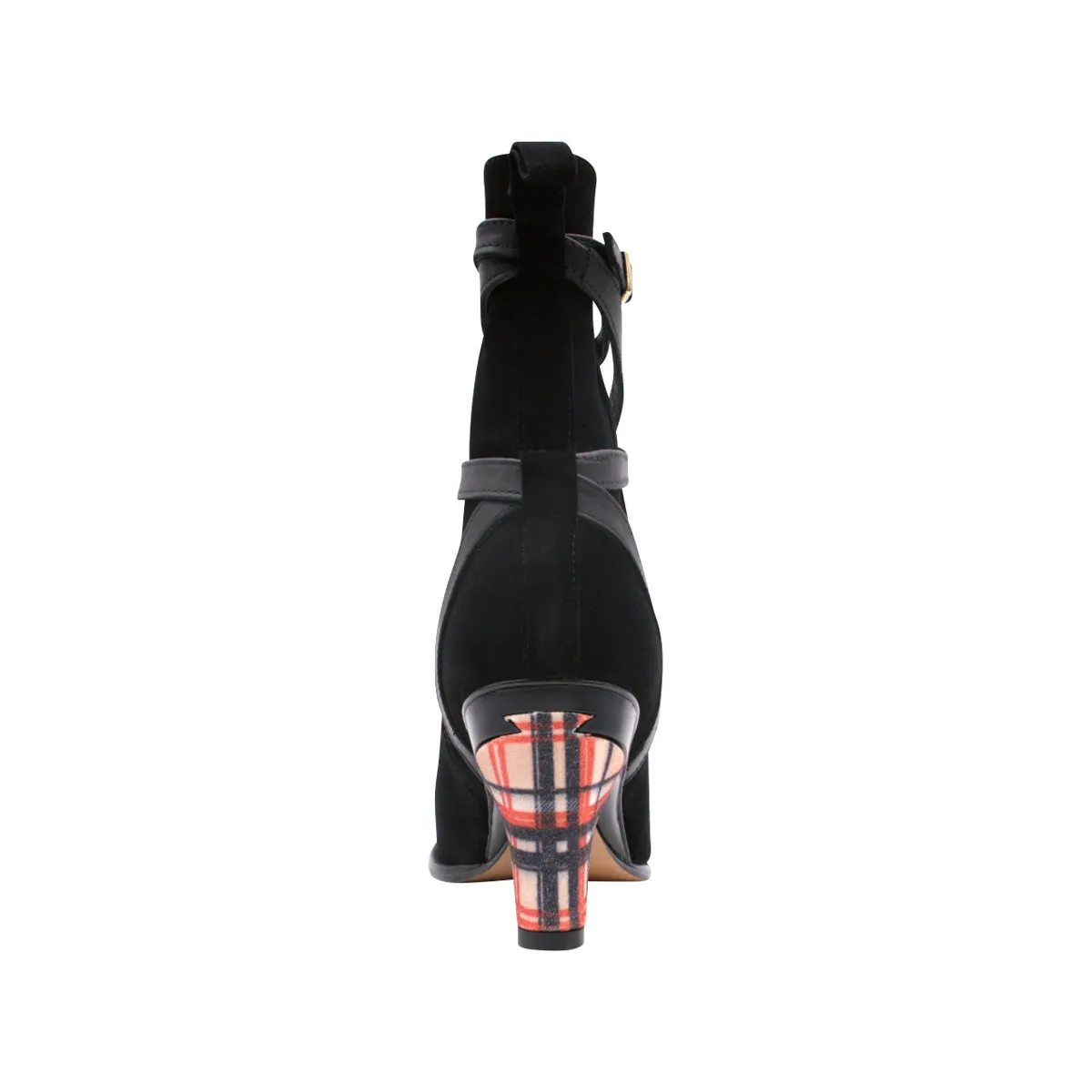 Virginia Black Strappy Ankle Boot.