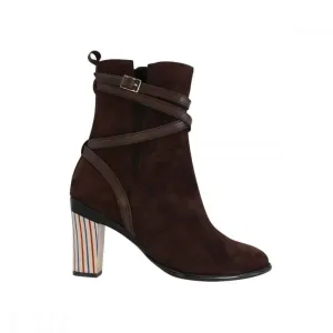 Virginia Brown Strappy Ankle Boot