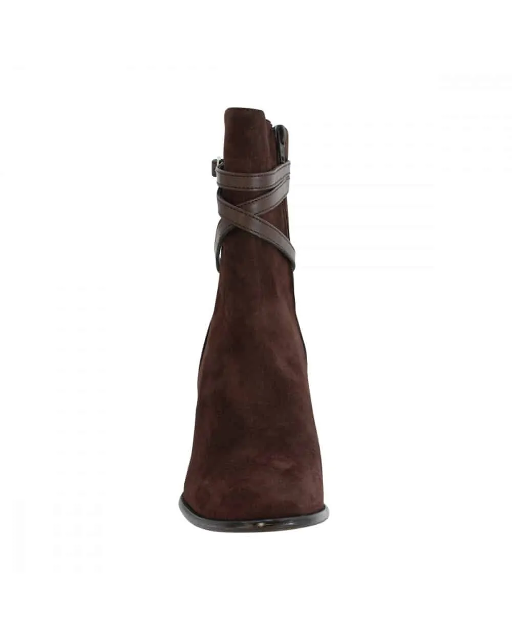 Virginia Brown Strappy Ankle Boot