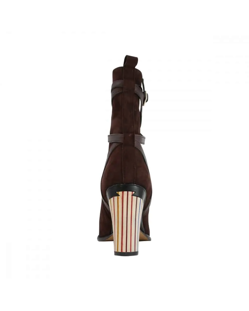 Virginia Brown Strappy Ankle Boot