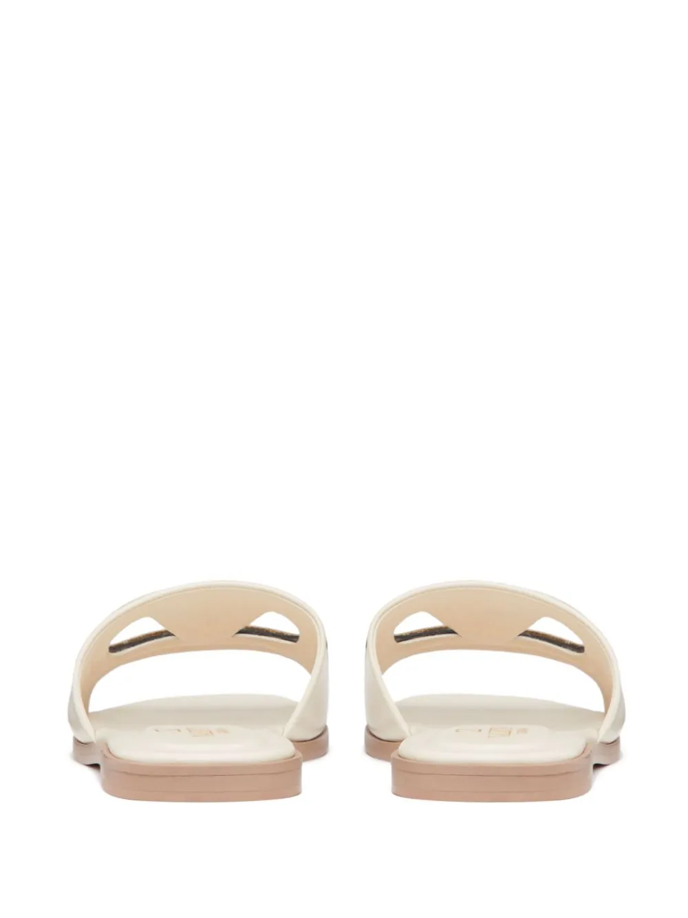 Vlogo cut-out leather sandals