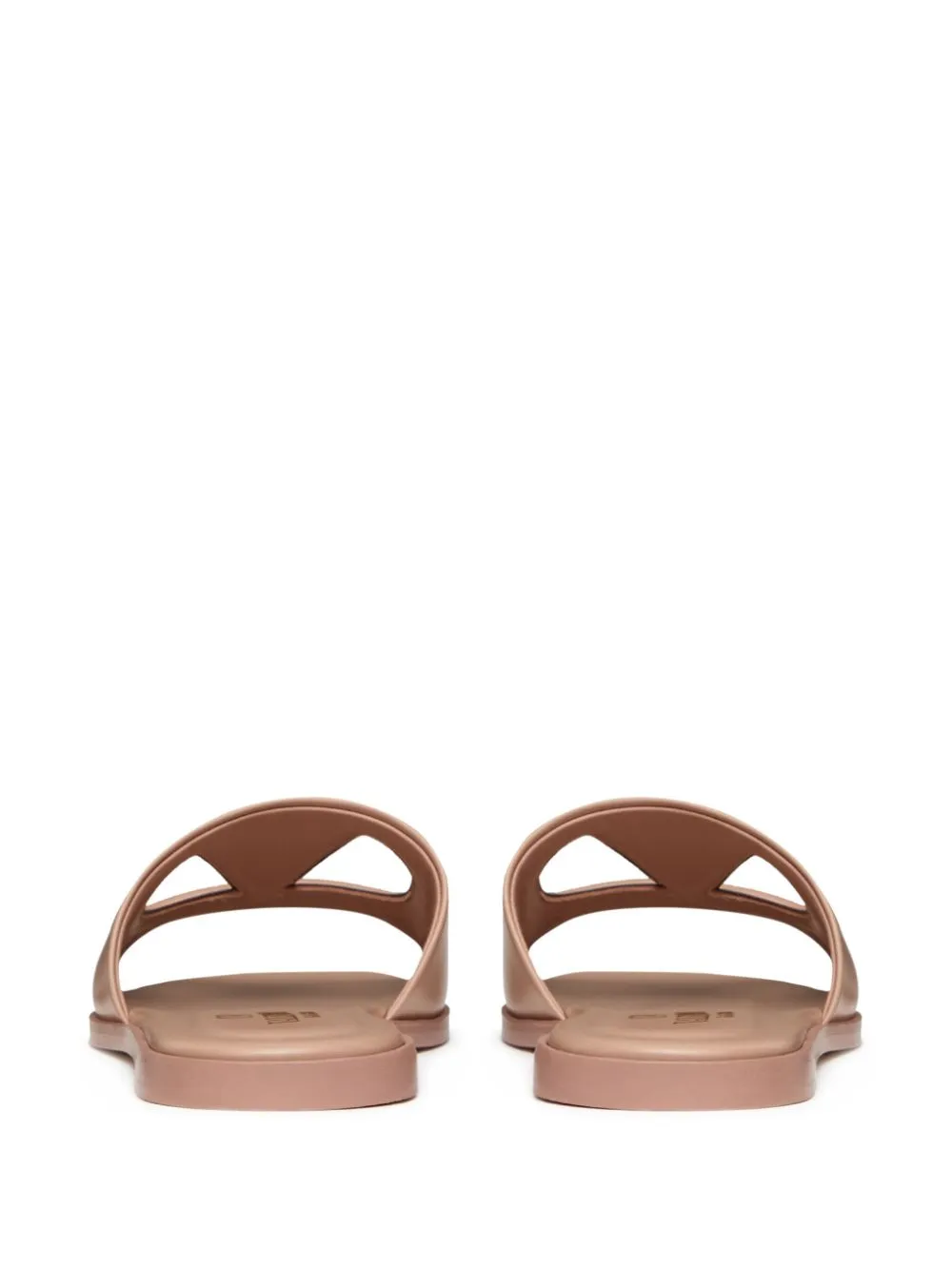 Vlogo cut-out leather slides