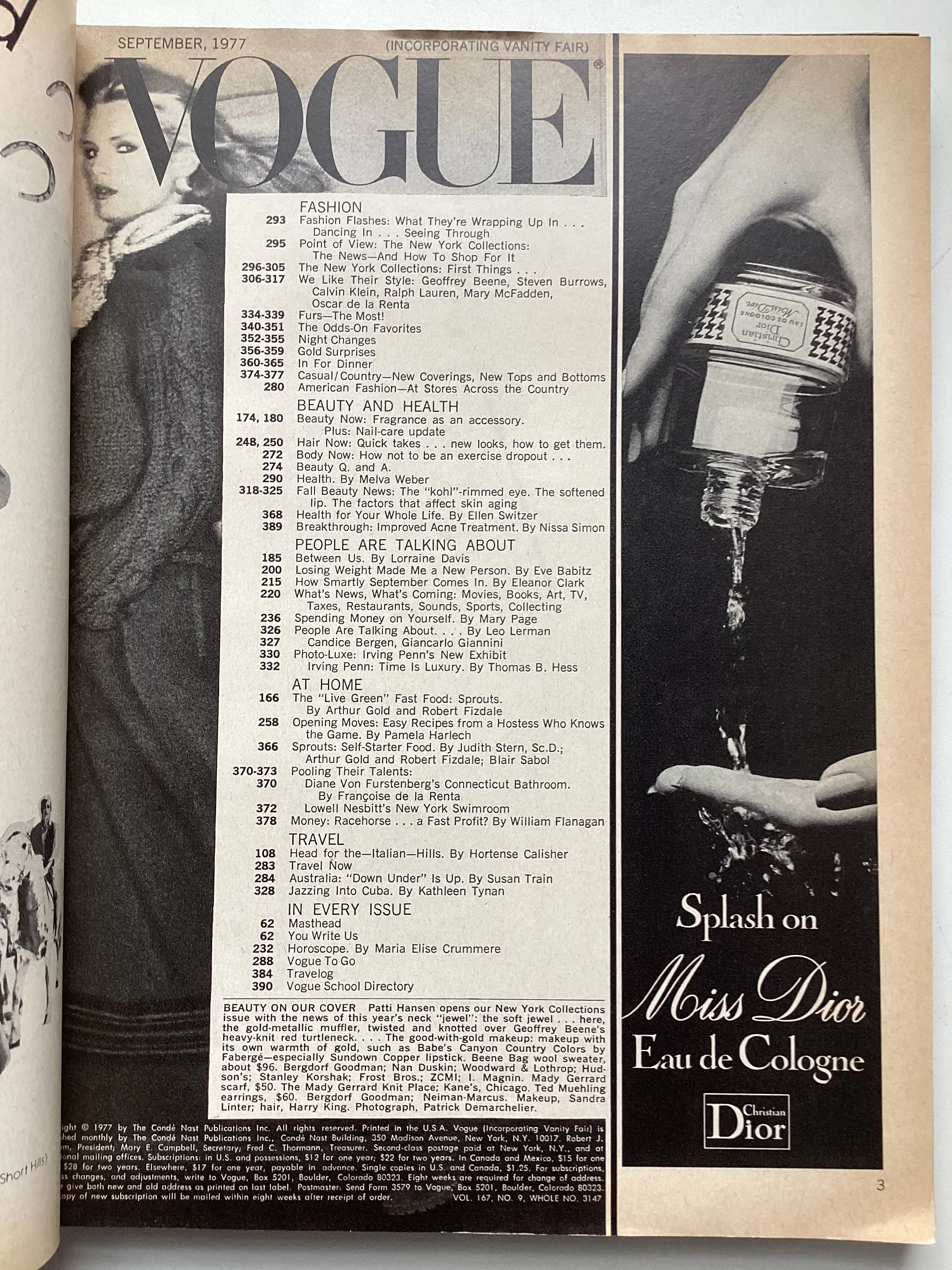 Vogue magazine September 1977