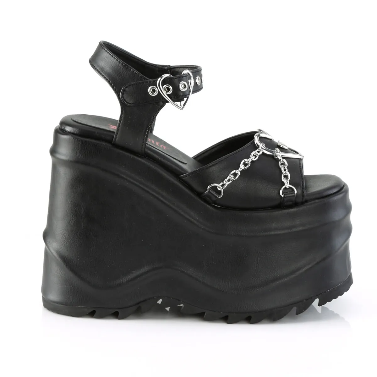 WAVE-09  Black Vegan Leather