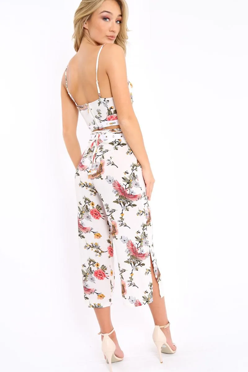 White Floral Top - Destini