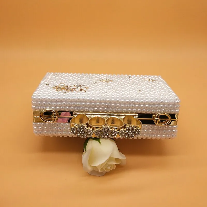 White pearl Women wedding shoes with matching bags bride High heels platform shoes Peacock Ladies Paty shoe and bag