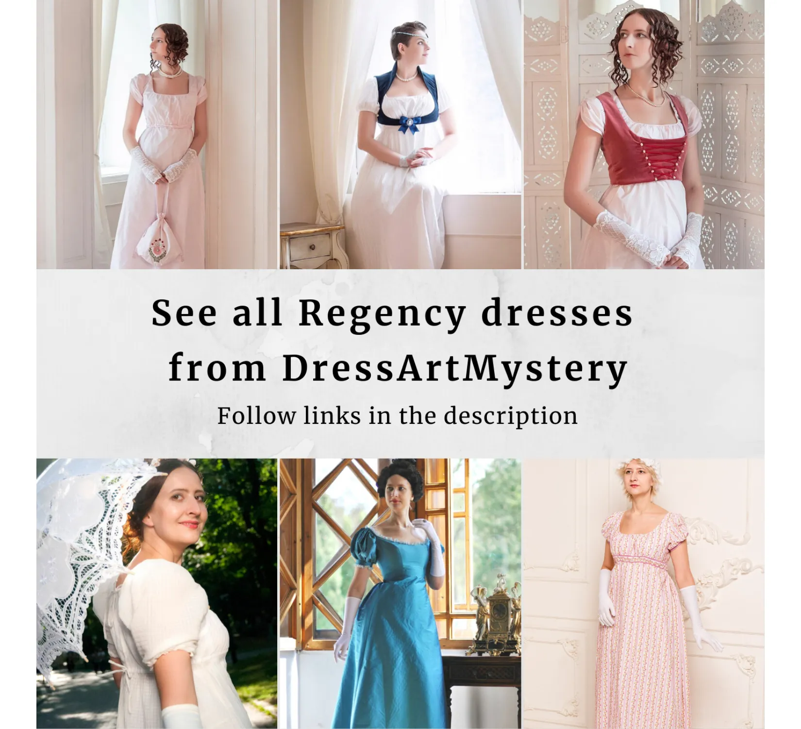 White regency cotton dress inspired by Jane Austen novels