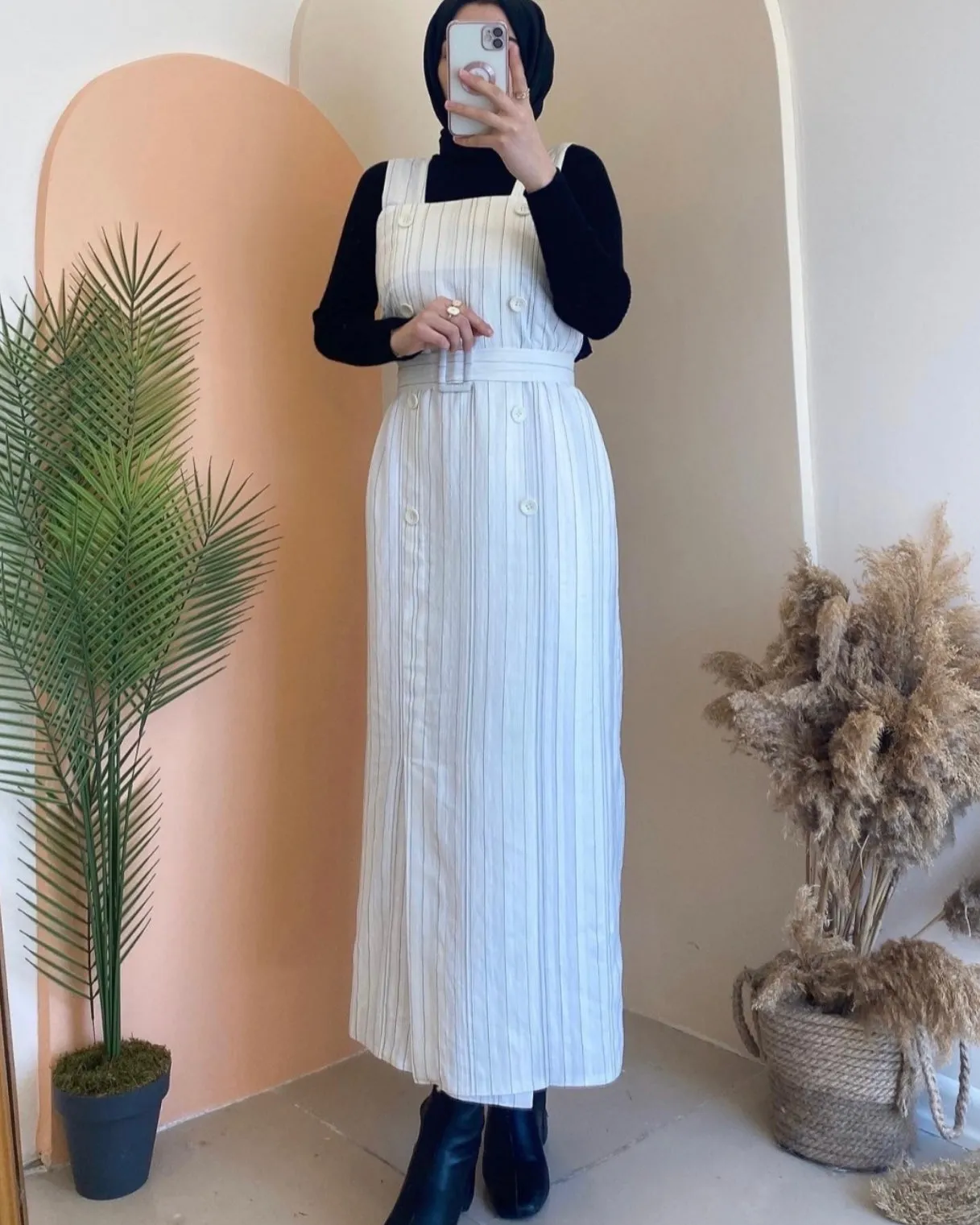 Wide Strap White Dress