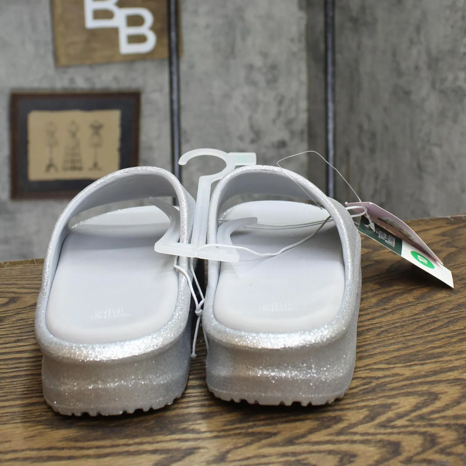 Wild Fable Womens Laney EVA Platform Sandals 89258971 Silver Gray 10M