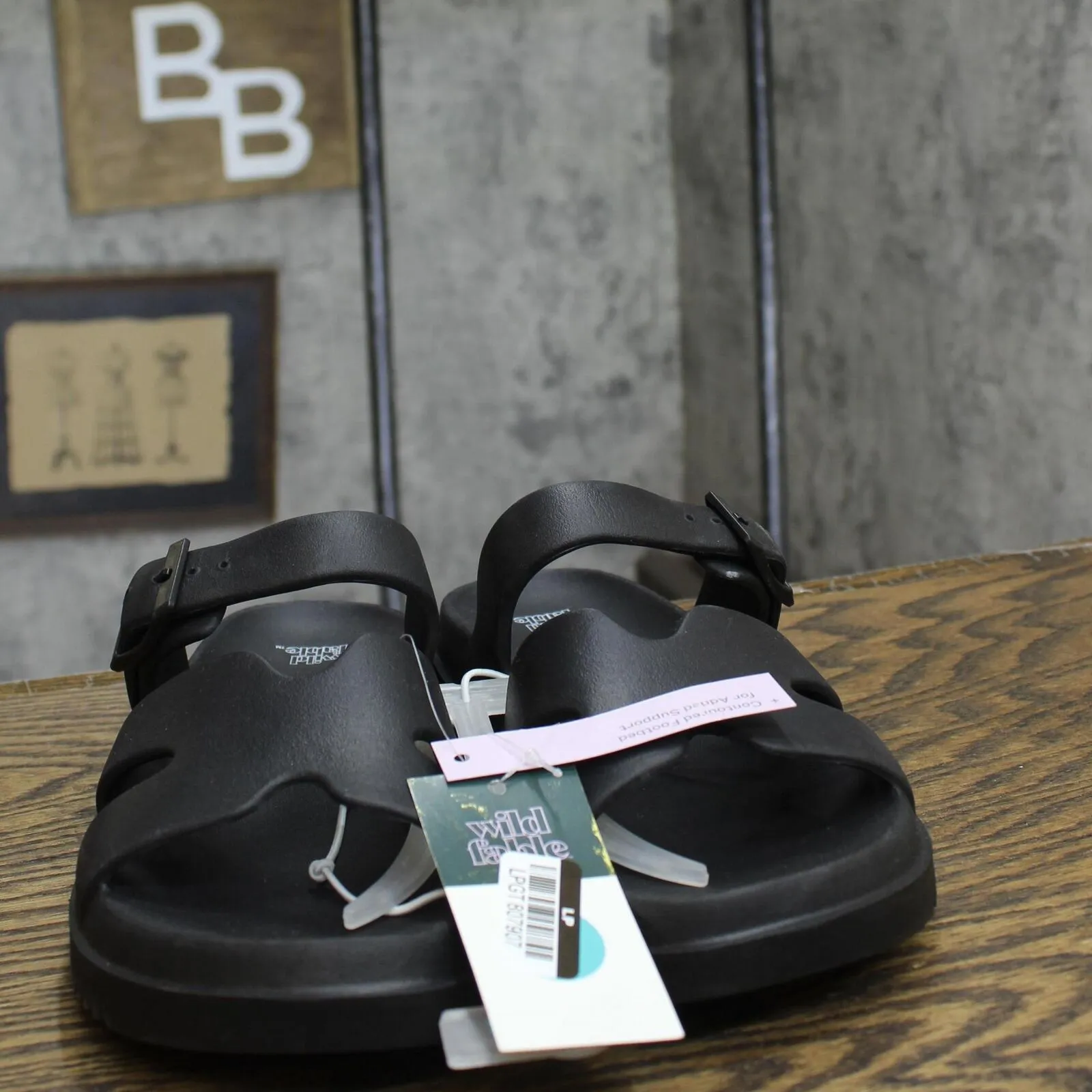 Wild Fable Womens Maysen Footbed Sandals 92235195 Black 8M