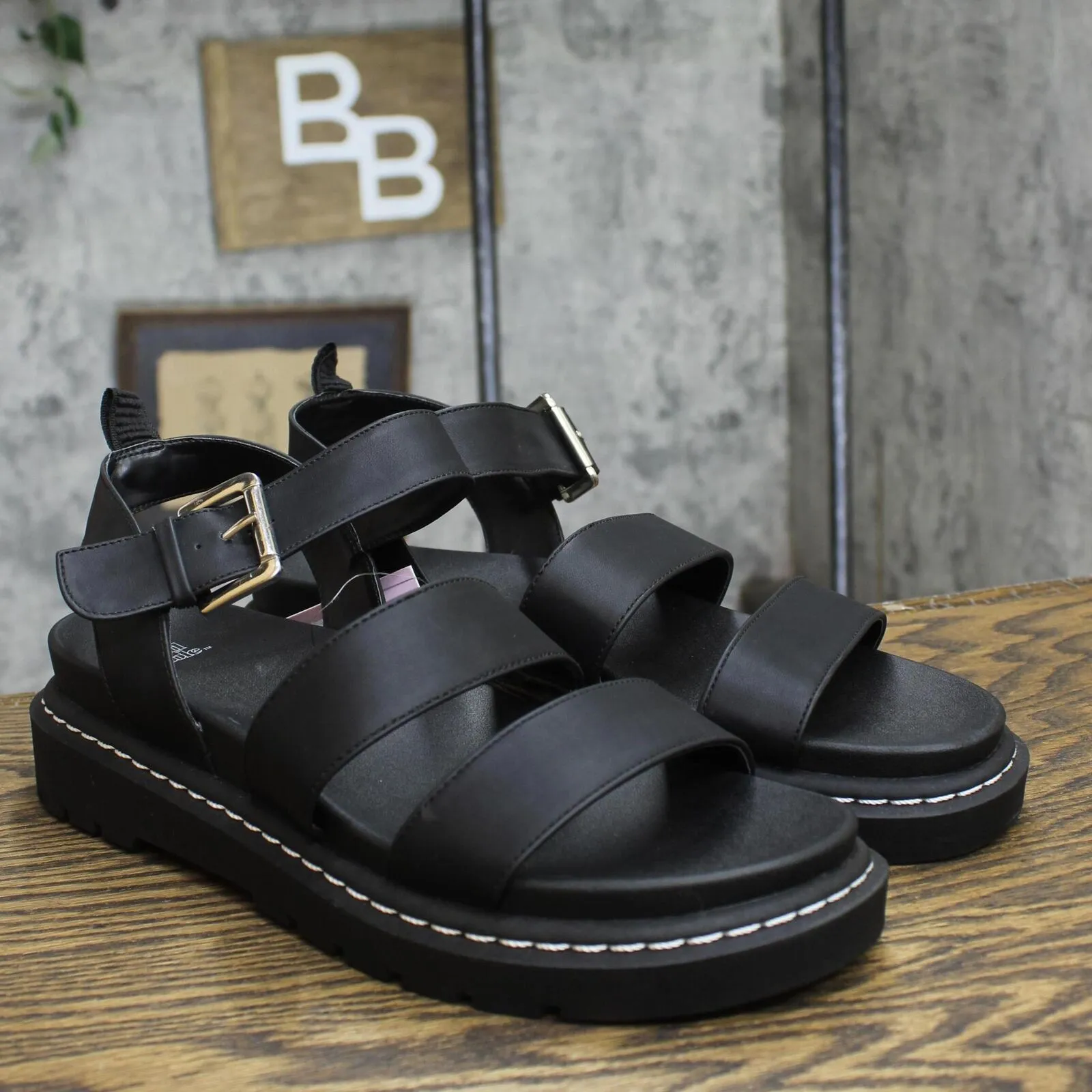 Wild Fable Womens Thalia Lug Slide Sandals 89529859 Black 11M