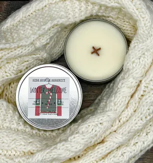 WINTER WELCOME | Juniper   Sage   Eucalyptus   Spearmint Scented Soy Candle | 6.5oz Candle | Cold Weather Scent | Secret Santa | Stuffer